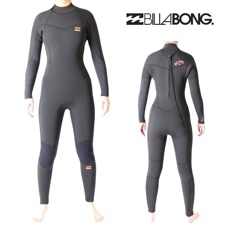 ビラボン ウェットスーツ レディース 5mm / 4mm インナーバリア フルスーツ サーフィン ウェットスーツ Billabong Wetsuits