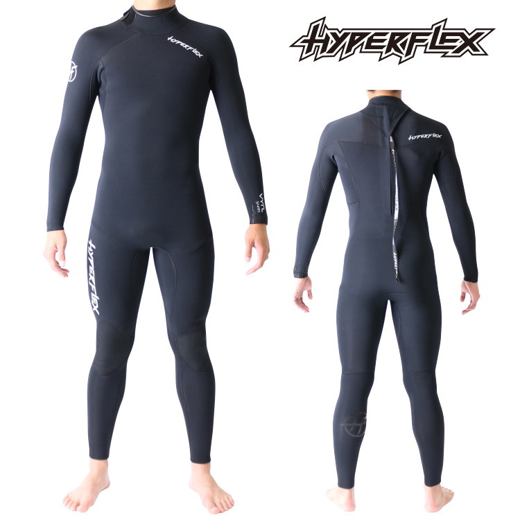 ハイパーフレックス ウェットスーツ メンズ 5×4mm インナーバリア フルスーツ ウエットスーツ サーフィンウェットスーツ Hyperflex Wetsuits