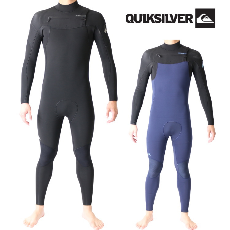 クイックシルバー ウェットスーツ メンズ 4mm / 3mm チェストジップ フルスーツ サーフィン ウェットスーツ  Quiksilver Wetsuits