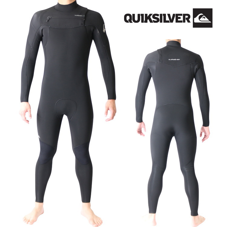 クイックシルバー ウェットスーツ メンズ 4mm / 3mm チェストジップ フルスーツ サーフィン ウェットスーツ  Quiksilver Wetsuits