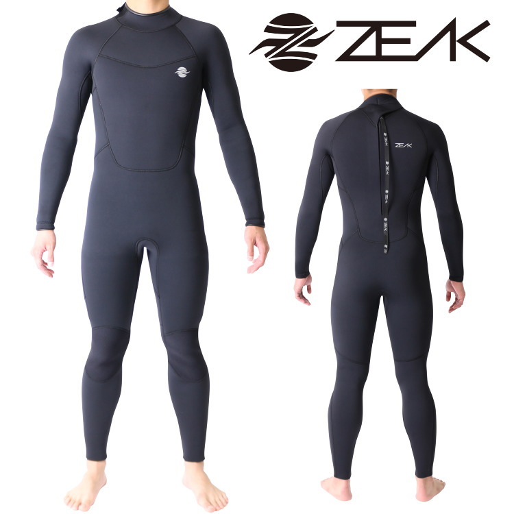 ZEAK(ジーク) ウェットスーツ メンズ 男性 セミドライスーツ 6×4mm セミドライ ウェットスーツ